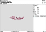 Staraestheticstext Embroidery File 6 sizes