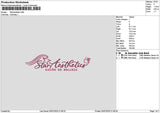 Staraestheticstext Embroidery File 6 sizes