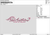 Staraestheticstext Embroidery File 6 sizes
