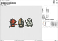 Star Wars Cibby Embroidery File 6 size