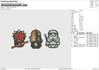 Star Wars Cibby Embroidery File 6 size