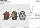 Star Wars Cibby Embroidery File 6 size