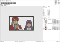 Stark AND Fern Embroidery File 6 size