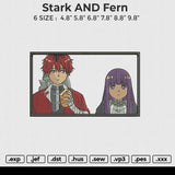 Stark AND Fern Embroidery File 6 size