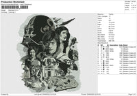 Starwars v4 Embroidery File 6 size