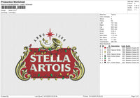 Stella Embroidery File 6 size