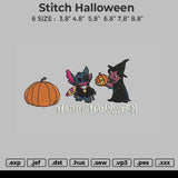 Stitch Halloween Embroidery File 4 size
