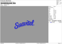 Suaviteltext Embroidery File 6 sizes