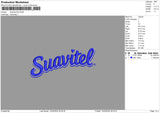 Suaviteltext Embroidery File 6 sizes