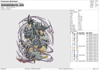 Sung Jin Woo Embroidery File 6 size