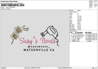 Susystext Embroidery File 6 sizes