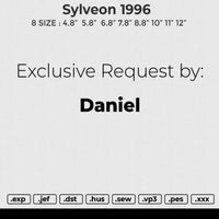 Sylveon 1996 Embroidery File 8 size