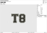 T8 Embroidery File 8 size