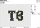 T8 Embroidery File 8 size