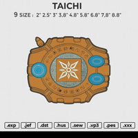 TAICHI Embroidery File 6 size