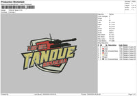 Tanduetext Embroidery File 6 sizes