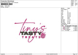 Tastytext Embroidery File 6 sizes