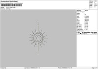 Tattoo Sign 01 Embroidery File 6 sizes