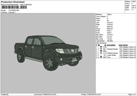 Black Truck 2105 Embroidery File 6 sizes