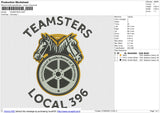 TEAMSTERS Embroidery File 6 sizes