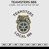 TEAMSTERS 886 Embroidery File 6 sizes