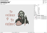 TE CALMAS Embroidery File 6 size