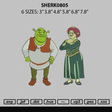 Sherk0805 Embroidery File 6 sizes
