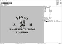 Texastext 1310 Embroidery File 6 sizes