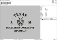 Texastext 1310 Embroidery File 6 sizes