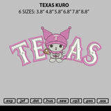 Texas Kuro Embroidery File 6 sizes