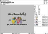Cheetatext Embroidery File 6 sizes