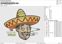 THE DABBING AMIGO Embroidery File 6 size