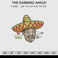 THE DABBING AMIGO Embroidery File 6 size