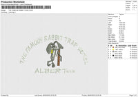 THE FAMOUS RABBIT Embroidery File 6 size