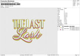 THE LAST Lash Embroidery File 6 size