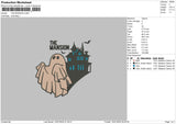 Ghost Castle Embroidery File 6 sizes