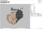 Ghost Castle Embroidery File 6 sizes