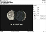 THE MISSING Part Embroidery File 6 size