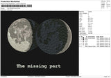 THE MISSING Part Embroidery File 6 size