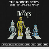 THE ROBOTS 10325 Embroidery File 6 size