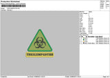 Theslumptext Embroidery File 6 sizes