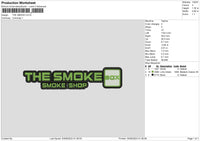 THE SMOKE Embroidery File 6 size