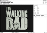 THE WALKING DAD Embroidery File 6 size