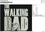 THE WALKING DAD Embroidery File 6 size