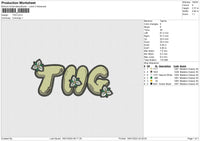 THG Embroidery File 6 size