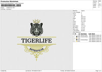 TIGERLIFE Embroidery File 6 sizes