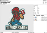 TIMBERMAN Embroidery File 6 size