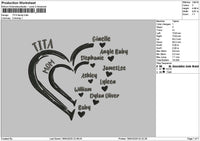 Titatext Embroidery File 6 sizes