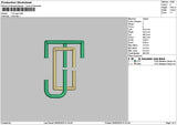 Tjctext Embroidery File 6 sizes
