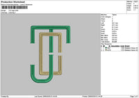 Tjctext Embroidery File 6 sizes